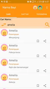 Nama Bayi 70 ribu nama screenshot 1