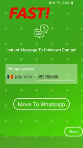 Number To Message Whats Chat W screenshot 2