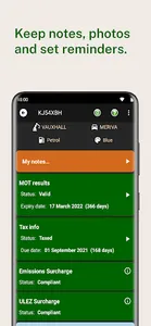 Dashboard - Vehicle MOT & TAX screenshot 20