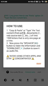 TextHack screenshot 1