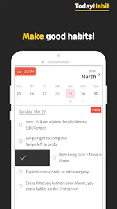 Today’s Habit - Todo list screenshot 1