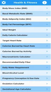 Health Calculator BMI,BMR,more screenshot 0