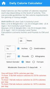 Health Calculator BMI,BMR,more screenshot 3