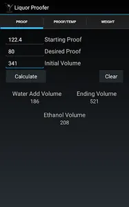 Liquor Proofer screenshot 0