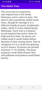 Five Medicinal plants screenshot 2