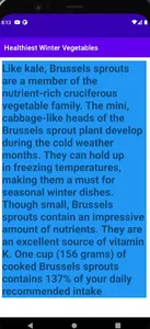 Healthiest winter vegetables screenshot 1