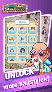 Idle Hair Salon Tycoon screenshot 1