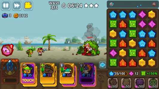 Puzzle & Defense: Match 3 Batt screenshot 1