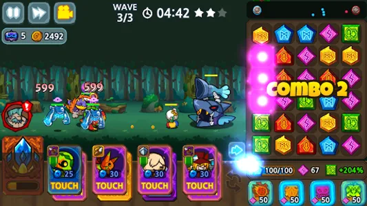 Puzzle & Defense: Match 3 Batt screenshot 10