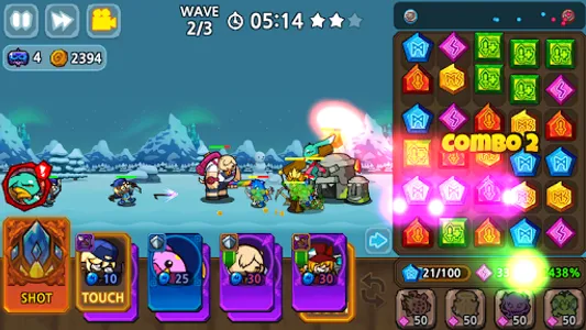 Puzzle & Defense: Match 3 Batt screenshot 14