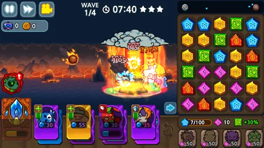 Puzzle & Defense: Match 3 Batt screenshot 21