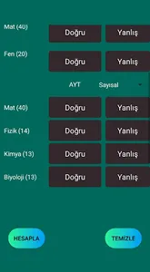 TYT-AYT Puan Hesaplama screenshot 4