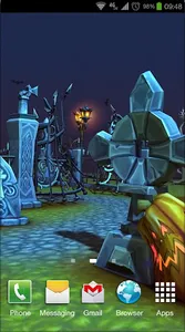 Halloween Cemetery 3D LWP screenshot 3