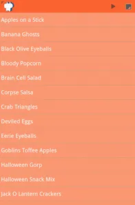 Halloween Recipes  & Creepy screenshot 1