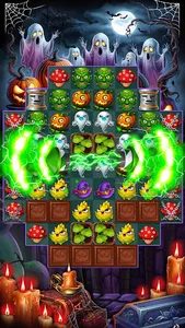 Halloween Witch Match 3 screenshot 3