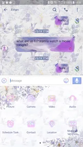 Floral watercolor skin for Nex screenshot 4