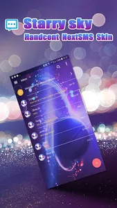 Starry sky skin for Next SMS screenshot 0