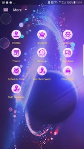 Starry sky skin for Next SMS screenshot 2