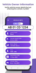 RTO Vehicle Information screenshot 1