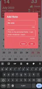 Calendar 365 ( BN, AR, EN ) screenshot 2