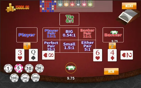 Baccarat  : CasinoKing game screenshot 1