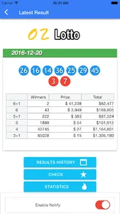 Australia Lotto Result check screenshot 2