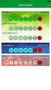 Irish lotto Results & Euromill screenshot 0