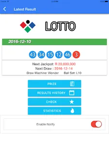 SA Lotto result check notify screenshot 7