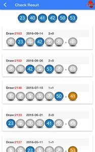 UK Lottery result check screenshot 2
