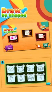 Draw by shape game for kids screenshot 4