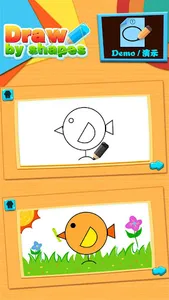 Draw by shape game for kids screenshot 5