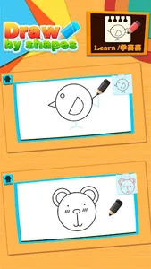 Draw by shape game for kids screenshot 6