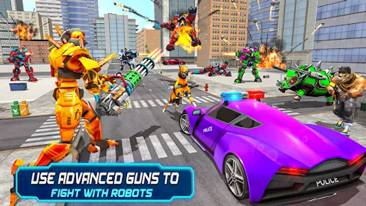 Police Robot Car Game 3d screenshot 12