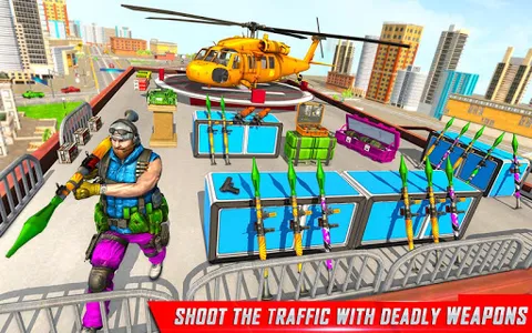 Traffic Car Shooting Games screenshot 8