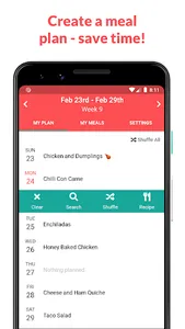 Weekly Meal Planner & Calendar screenshot 0