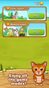 Happy Cats Farm: Banana Puzzle screenshot 11