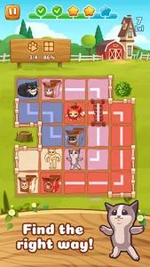 Happy Cats Farm: Banana Puzzle screenshot 16