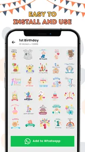 Birthday Stickers - WASticker screenshot 1