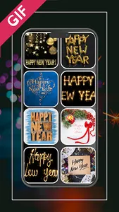 Feliz año nuevo gif 2024 screenshot 4