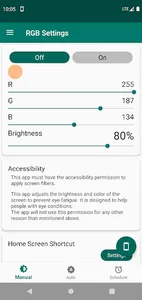 RGB Settings screenshot 1