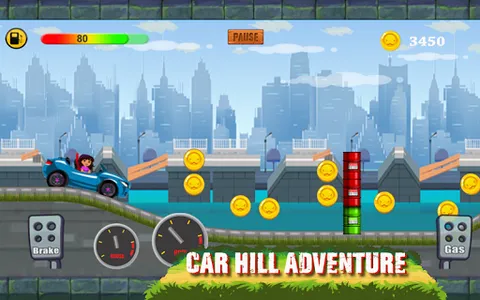 Car Hill Racing Little Girls screenshot 0