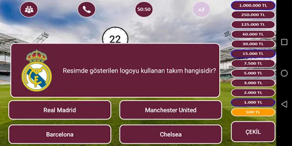 Milyoner Futbol Bilgi Yarışmas screenshot 2