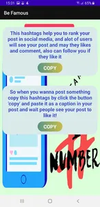 Hashtags screenshot 1
