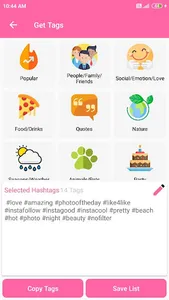 Hashtags Likes, Followers 2022 screenshot 1