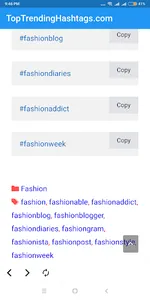 Trending Hashtags for Instagra screenshot 4