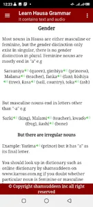 Learn Hausa Grammar with Audio screenshot 9