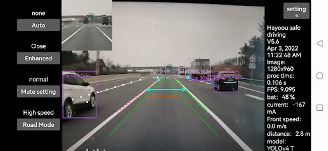 ADAS AI safe driving screenshot 1