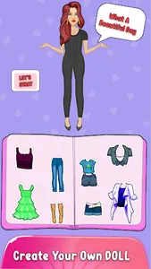 Sweet Paper Doll Dress Up Game screenshot 0
