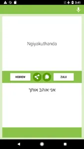 Hebrew-Zulu Translator screenshot 4
