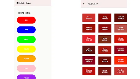 Color Codes - Hex Numbers screenshot 11